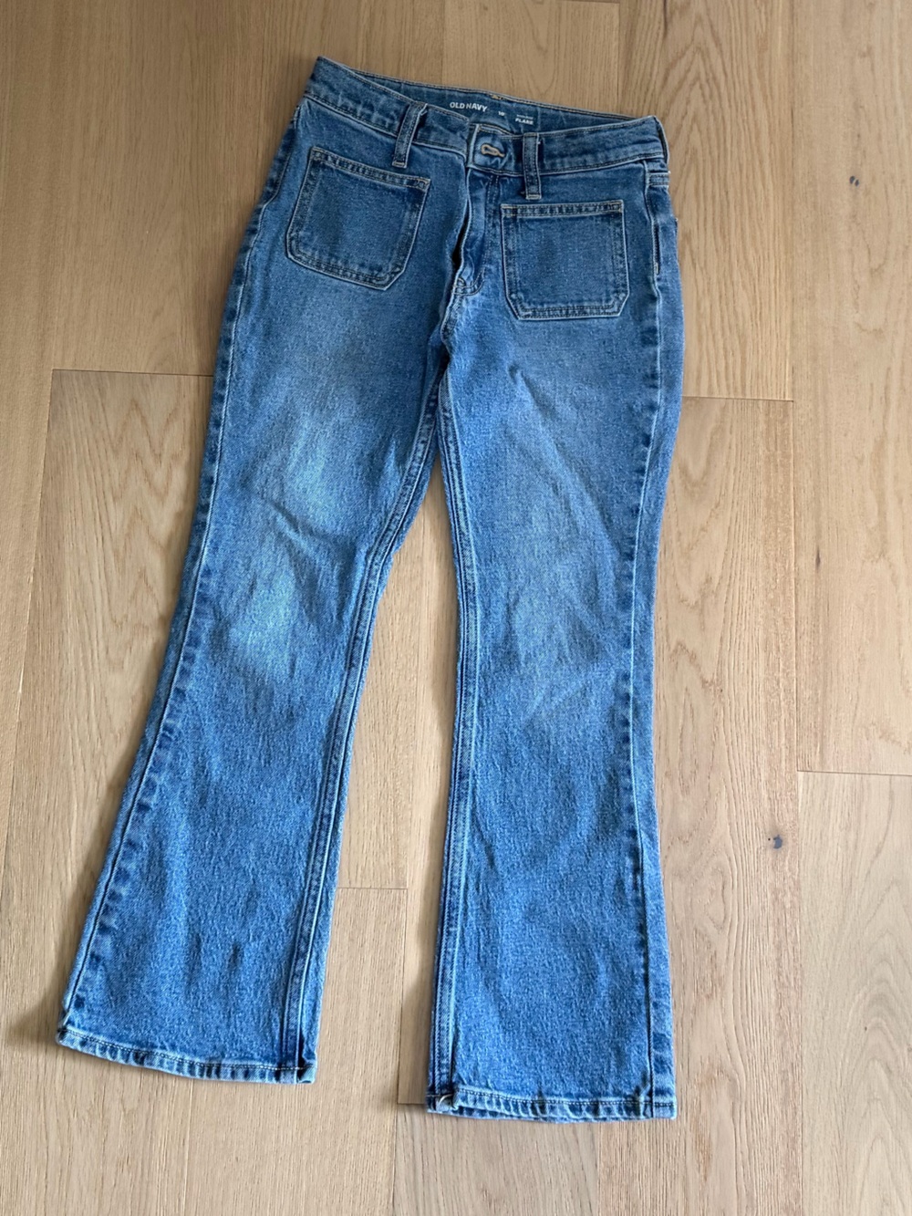 Girls High Rise Flare Jeans